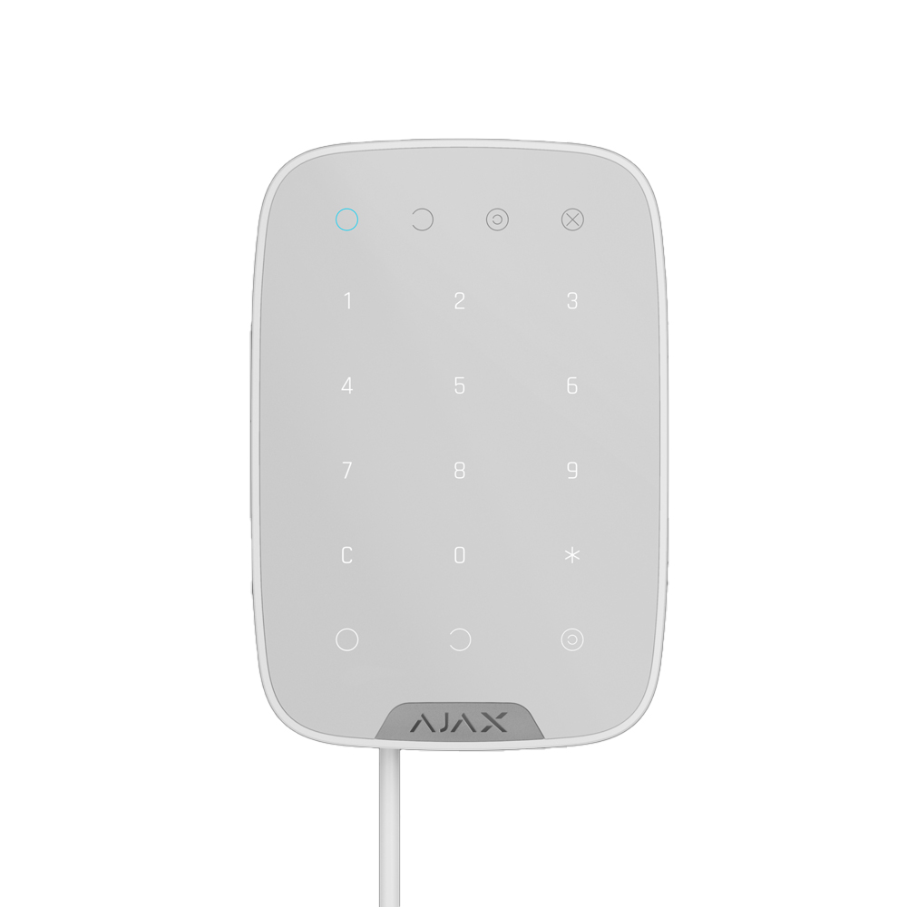 Tastiera Touch Cablata Bianco Ajax Keypad Fibra 44401 AJKP-FIBRA KP-FIBRA