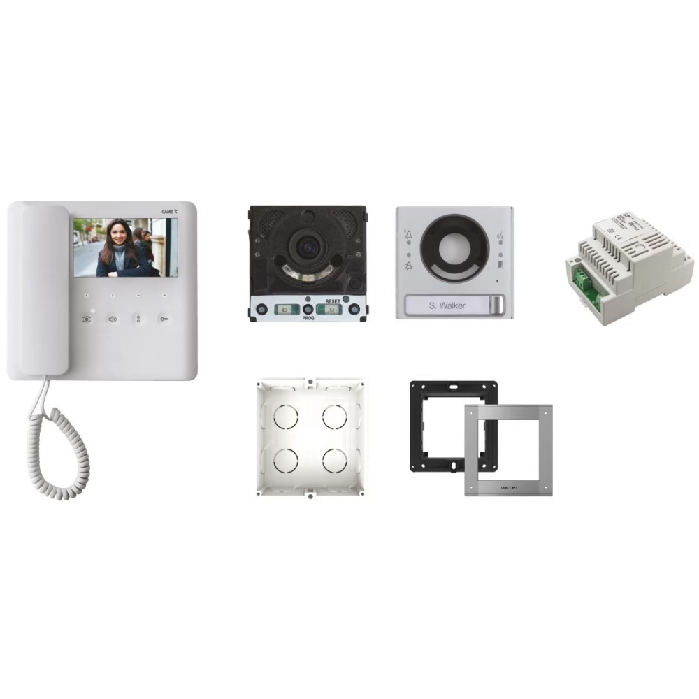 Kit Videocitofonico Monofamiliare CAME AGTMTMVKIT 8K40CF-020