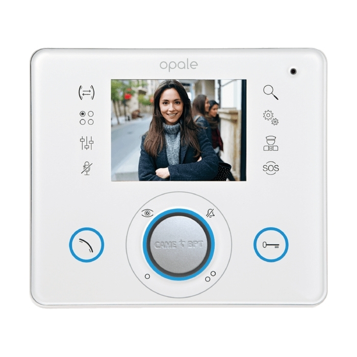 Videocitofono Vivavoce Con Display Lcd CAME BPT OPALE WHITE 62100270 - immagine 2