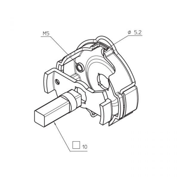 Supporto rapido in Fe max 50Nm interasse