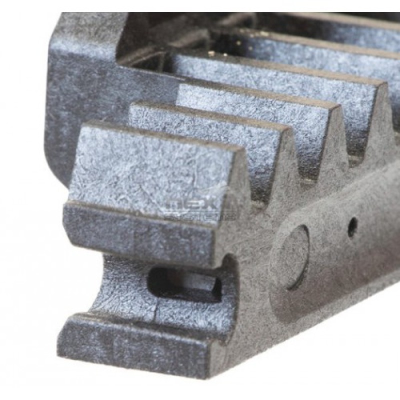 Cremagliera Modulo 4 In Nylon Pa6 e Fibra Di Vetro 800kg 1mt Grigia Universale 800Kg 1mt Grigia
