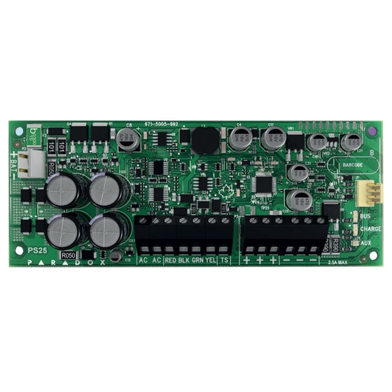 Modulo Alimentatore Switching 2.5A PARADOX PS25 (PXDPS25) Allarme Antifurto Antintrusione