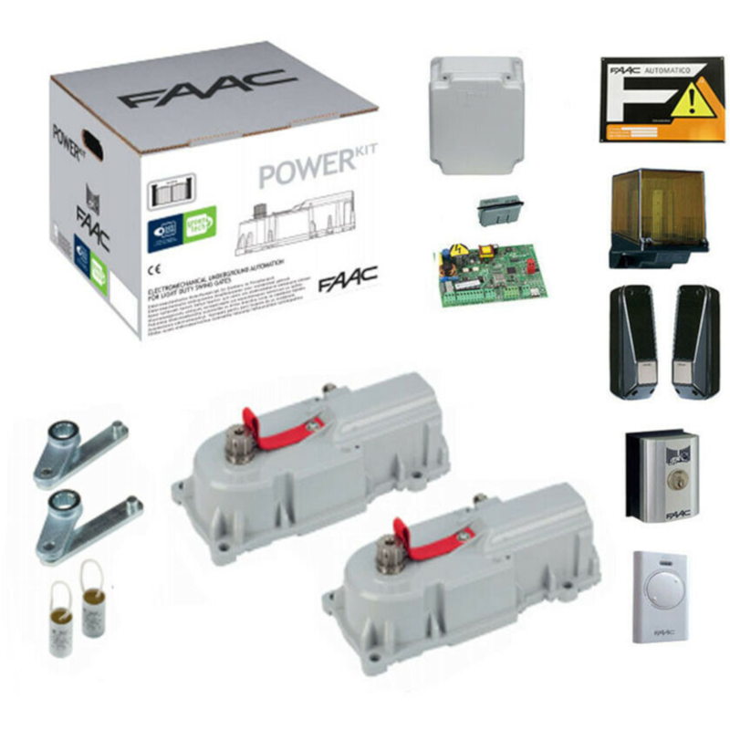 Kit Per Cancello Ad Ante Battente FAAC POWER KIT GREEN 106746445 770n 230v