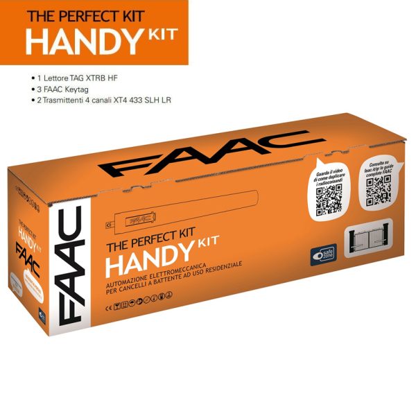 Kit Automazione Cancello Anta a Battente FAAC HANDY KIT 24V PERFECT 105915