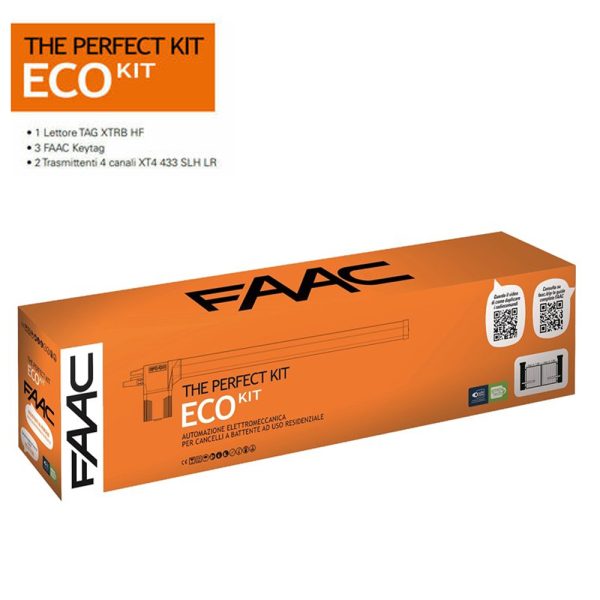 Kit Automazione Per Cancello a Battente FAAC ECO KIT 230V PERFECT 105917