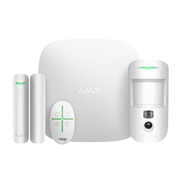 Kit Sistema Di Sicurezza Bianco Ajax Starterkit Cam 38172 AJHUB2K HUB2K Allarme