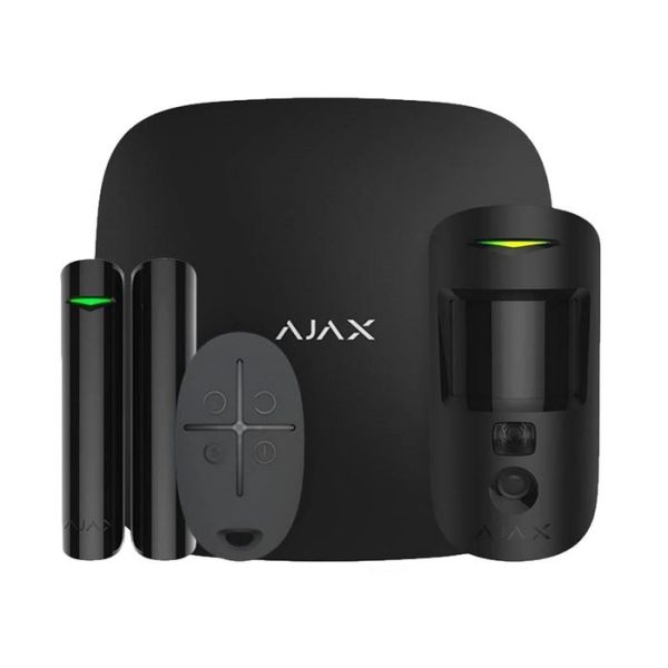 Kit Sistema Di Sicurezza Nero Ajax Starterkit Cam Plus 38175 AJHUB2KCPN HUB2KCPN