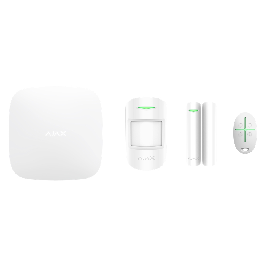 Kit Sistema Di Sicurezza Bianco Bianco Ajax Starterkit 38168 AJHUBKD HUBKD Allarme