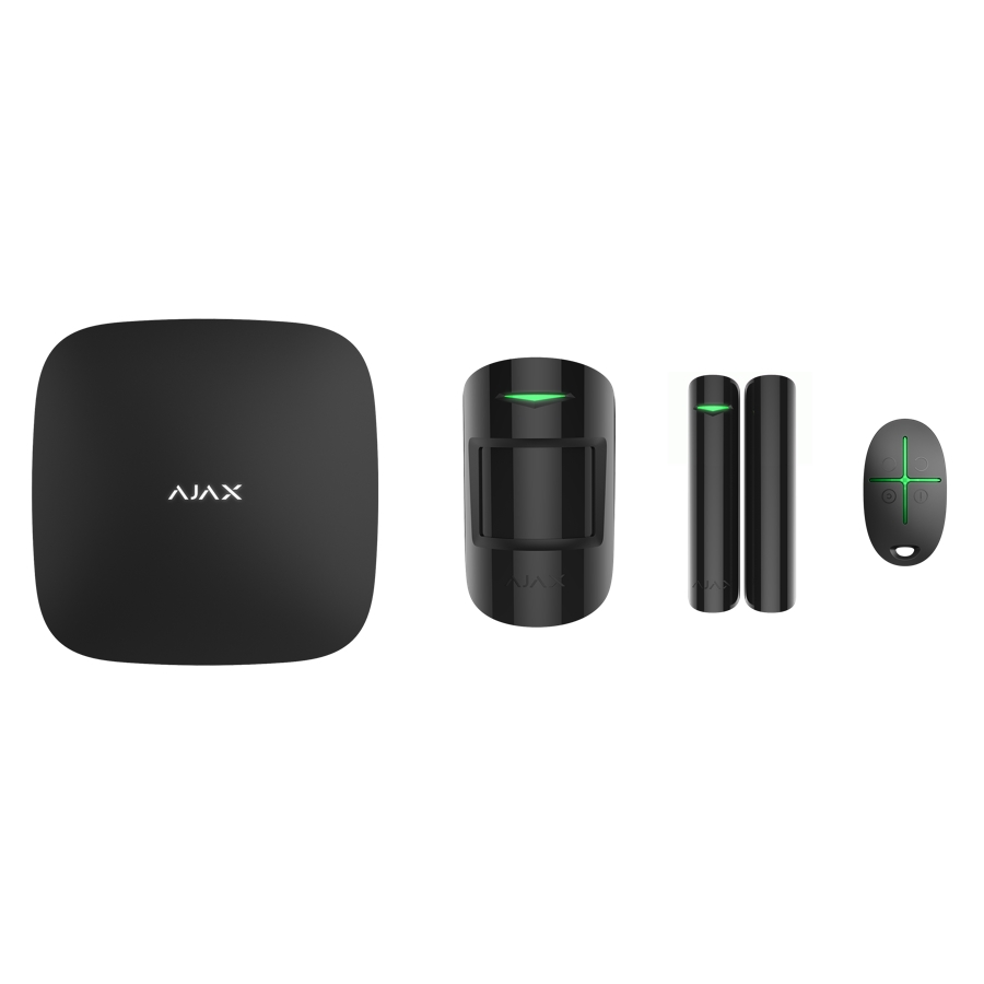 Kit Sistema Di Sicurezza Nero Nera Ajax Starterkit 38169 AJHUBKND HUBKND Allarme