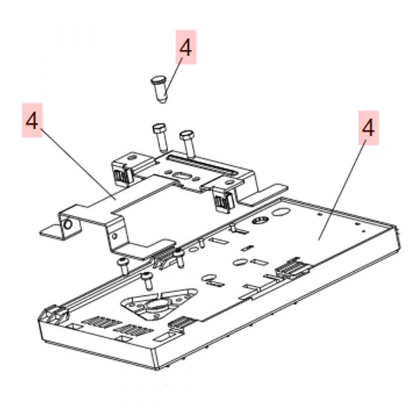 Base e Supporto Binario Per D600 D1000 D700HS Zodiac FAAC 63003357 Ricambio