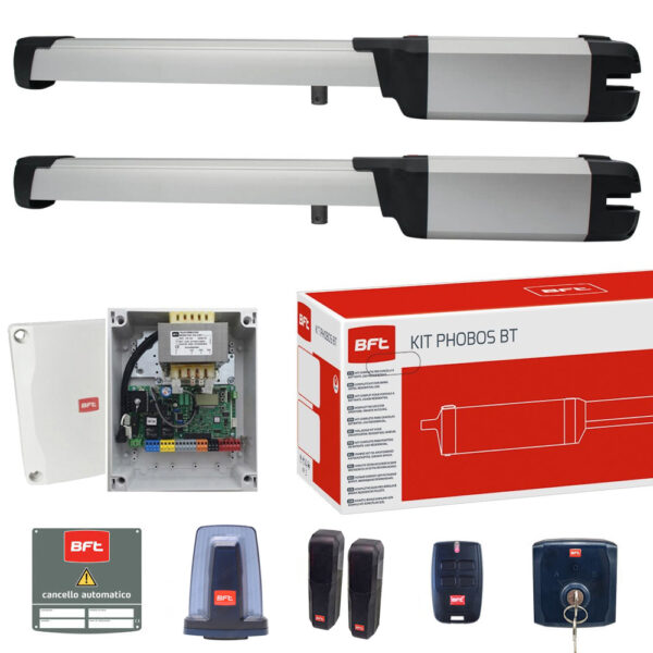 Kit Automazione Per Cancelli a Battente BFT PHOBOS EASY AXS BT KIT B25 2618157 R935384 00002