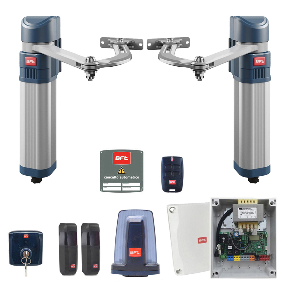 Kit Automazione Cancelli Battenti BFT E5 BT KIT A18 THALIA BT A80 2618140 R930157 00001 a Braccio Articolato