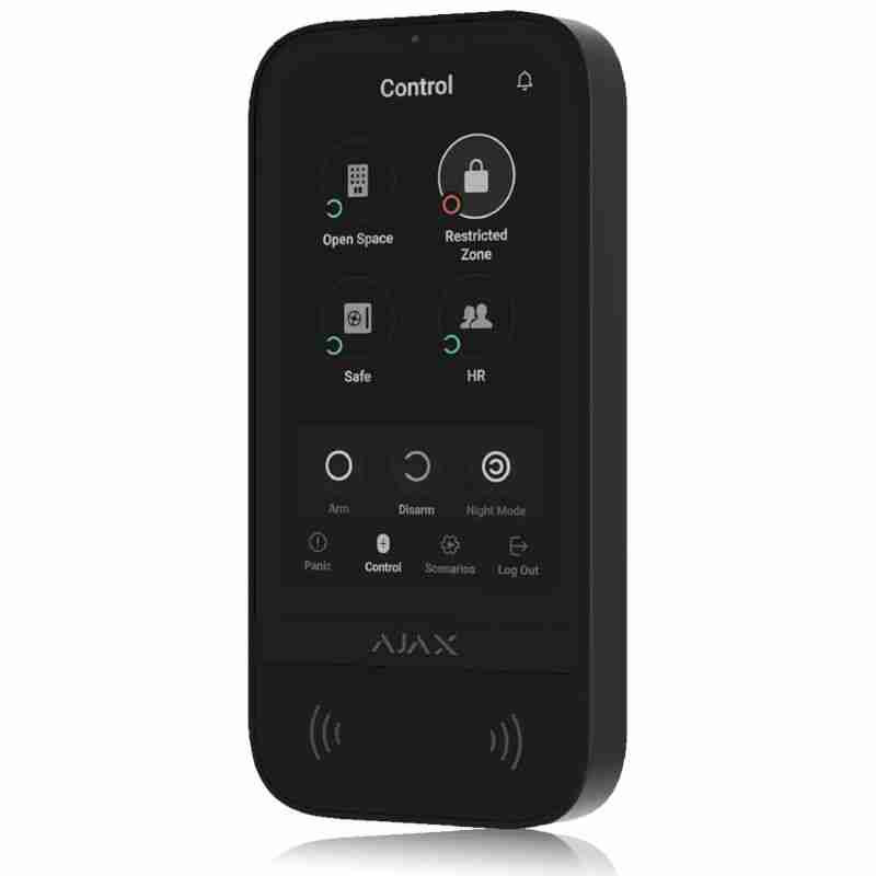 AJAX Fibra Control Device - Superior Keypad Touchscreen Fibra 81719.226.BL1