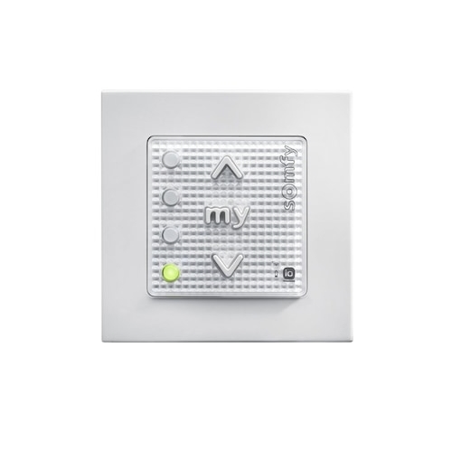 Comando Pulsante a Parete Batteria Radio SOMFY SMOOVE ORIGIN 4 IO 1800205 4 Canali Bianco