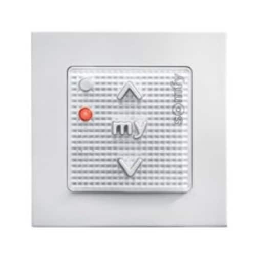 Comando Pulsante a Parete Radio SOMFY SMOOVE ORIGIN 2 RTS 1800223 2 Canali Batteria Bianco