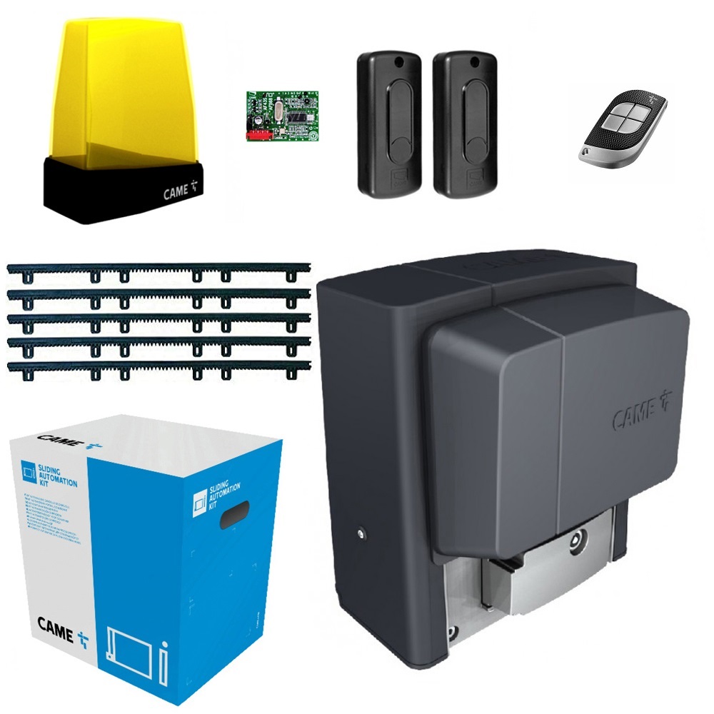 Kit Came 001U2313 BX708AGS AUTOMAZIONE 230 V 800kg + 5MT CREMAGLIERA NYLON GRIGIA