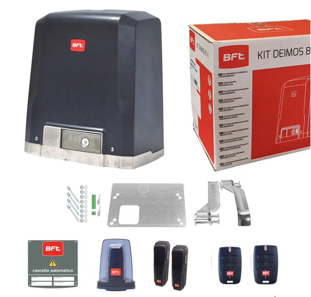 Kit Automazione 24V Fino A 600 Kg BFT DEIMOS BT KIT B600 ITA 2618190 Per Cancelli Scorrevoli